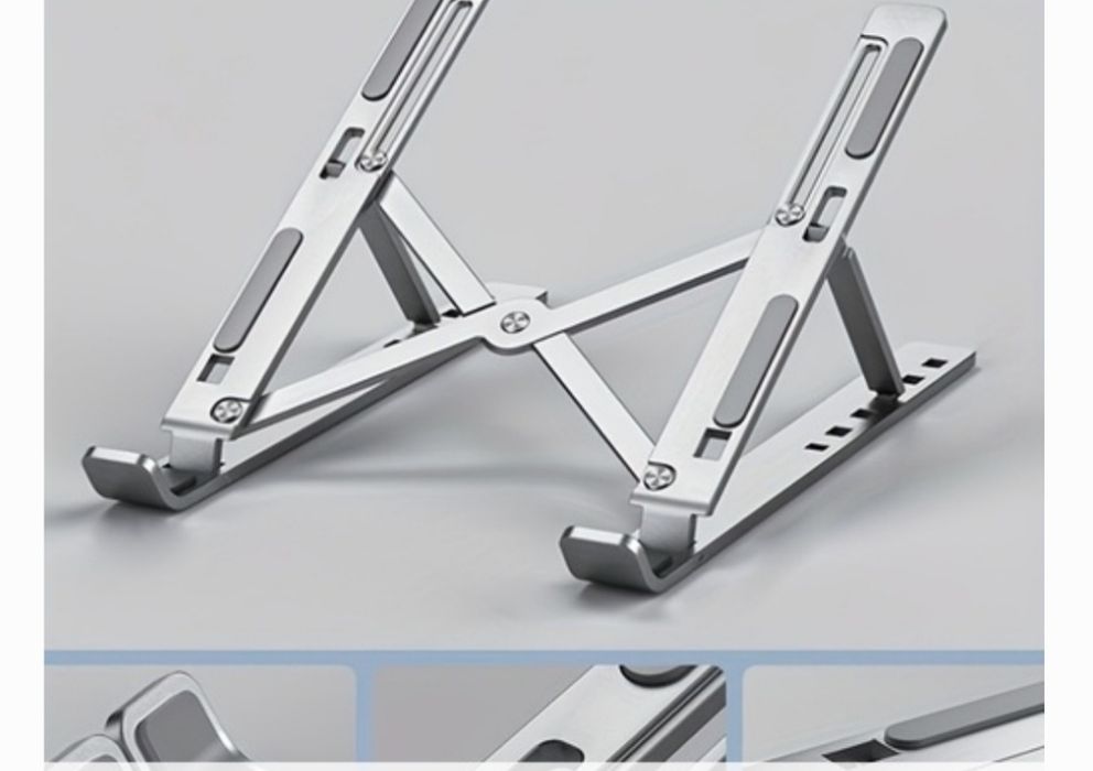 Suport stand universal aluminiu pentru: laptop,tabletă ,tastatură  telefon .