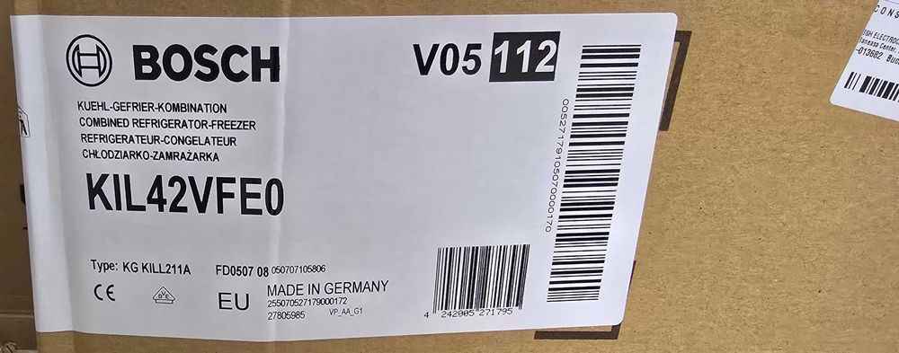 Нов, неразопакован хладилник за вграждане Bosch KIL42VFE0- в гаранция.
