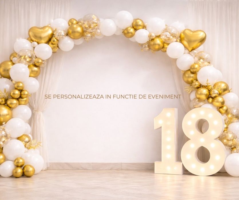 Arcada cu baloane de la 650 lei, majorate, nunti ,botezuri .
