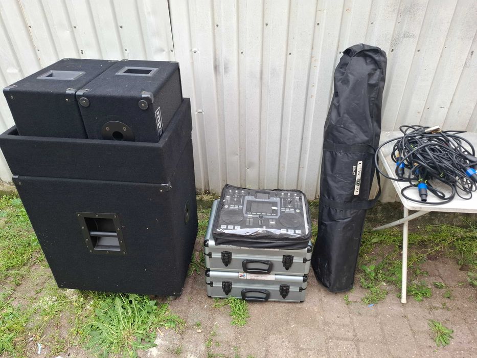 sistem boxe active  trepied subwoofer mixer activ 1000w