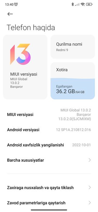 Redmi 9 sotiladi