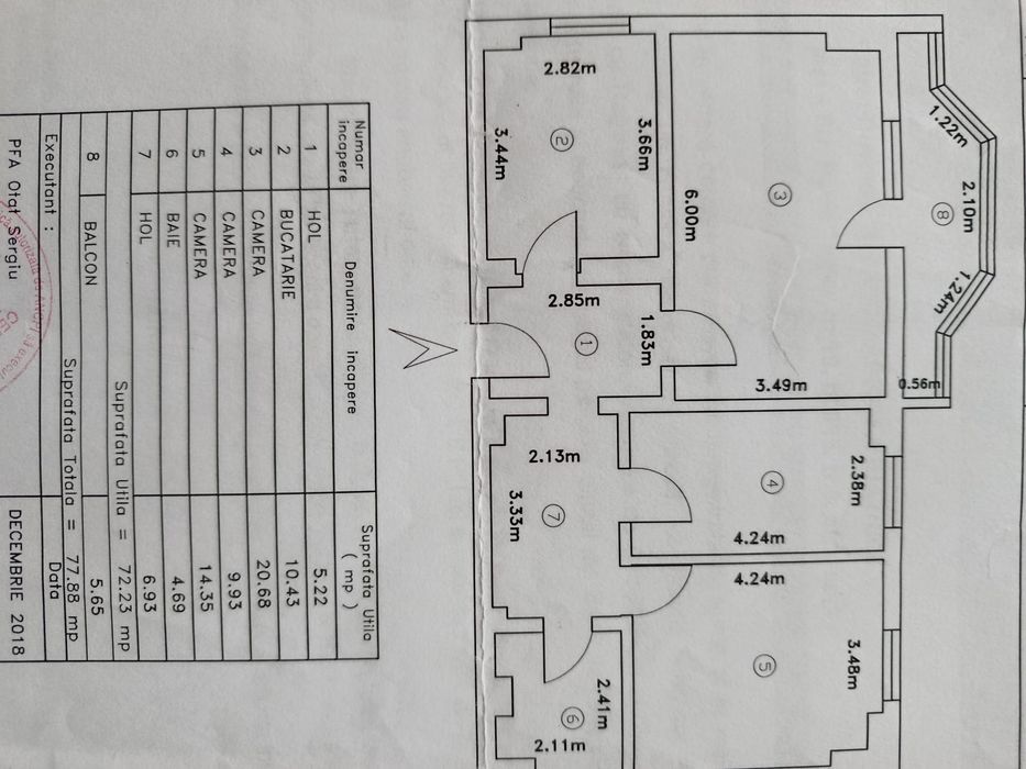 Apartament 3 camere /78 mp/ Esplanada  Nicolina/ Etaj 1