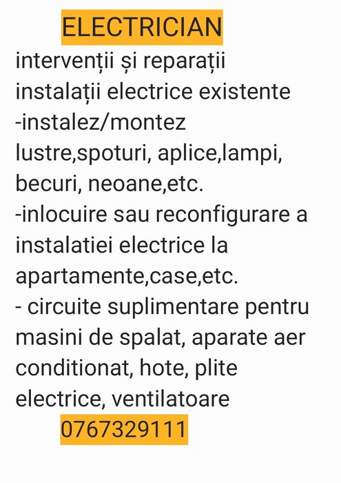 Montaj și demontat mobila