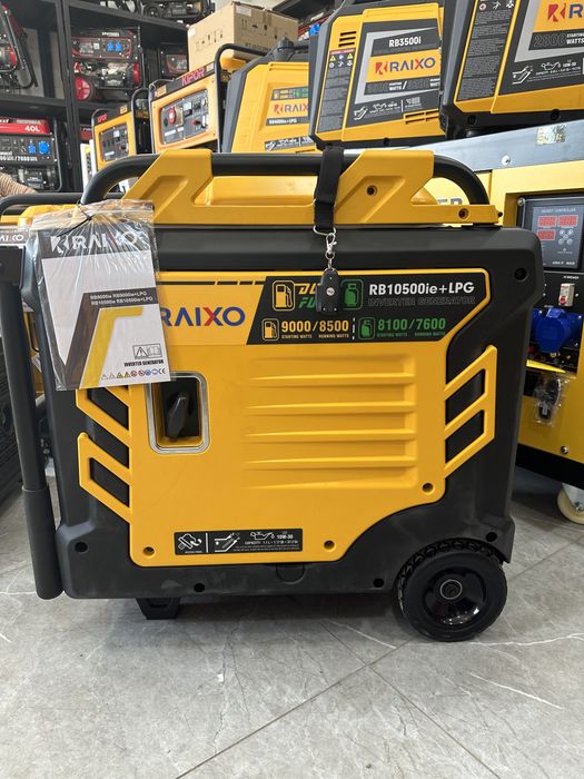 Invertorniy generator Raixo 9kwa gaz+benzin