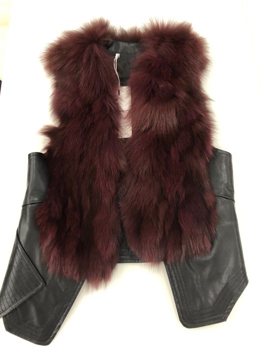 Дамски елек с косъм от лисица