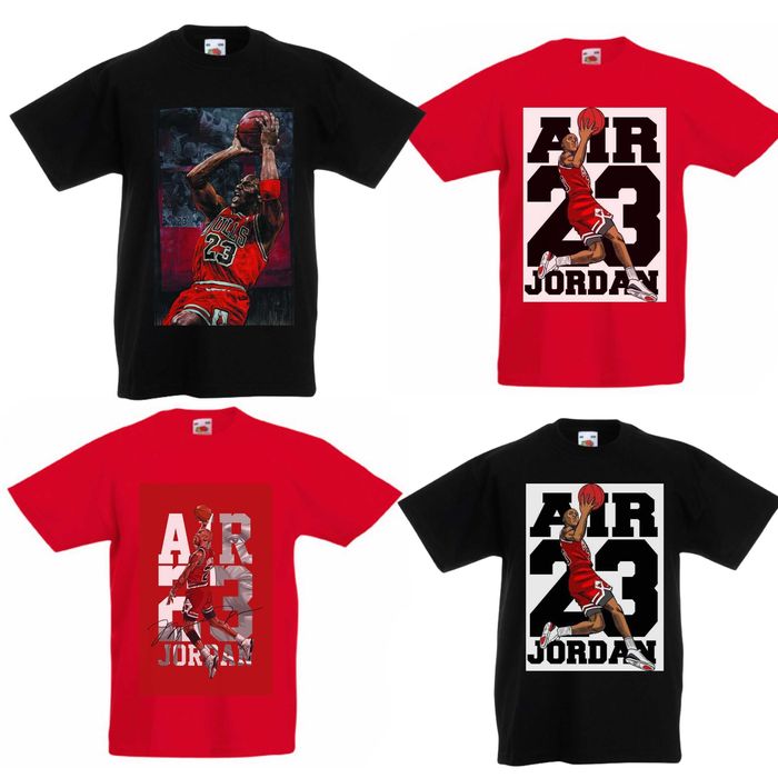 Мъжки и детски тениски AIR DJORDAN 5 модела , къс ръкав Джордан