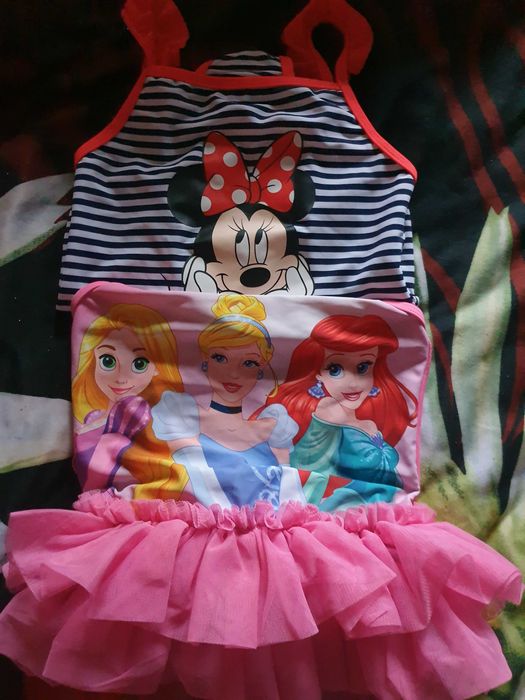 Costum baie fetite cu minnie si prințese Disney ieftine