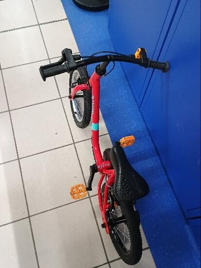 Bicicletă 2 în 1 Discover 500 14" roșu - produs resigilat Decathlon