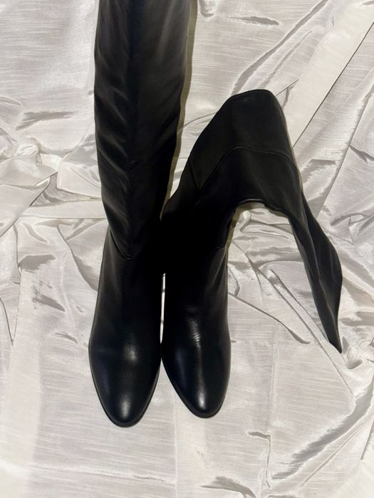Кожаные сапоги ZARA