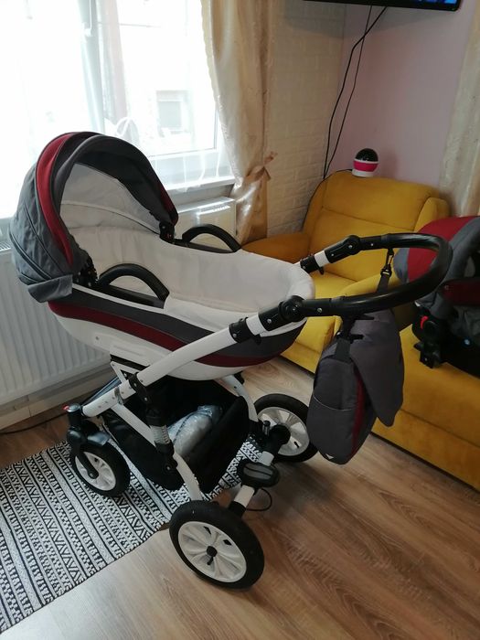 Комбинирана бебешка количка 3в1 Lorelli Mia, Red and Black