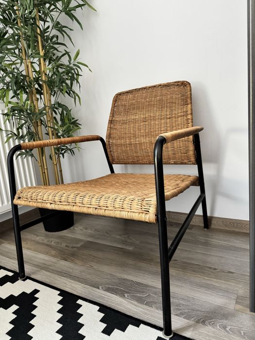 Fotoliu, ratan/antracit IKEA