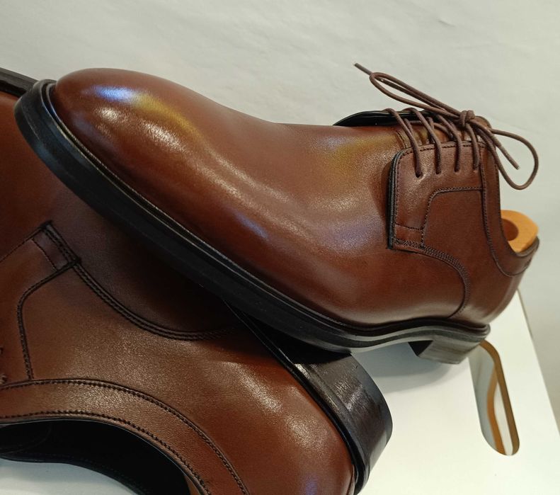 Pantofi derby plain toe 46 46.5 premium JOOP! NOI piele naturala moale