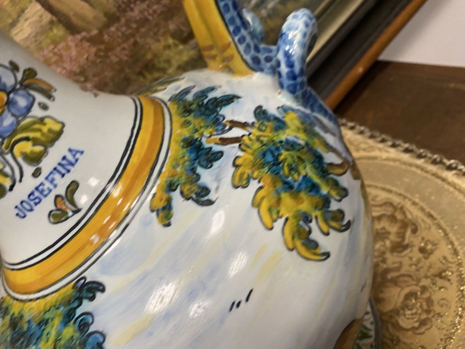 Испанска керамична ваза Talavera Josefina 1960 1975 Испания голяма