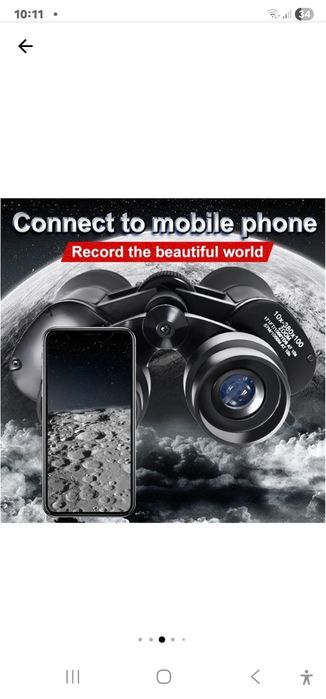 Binoclu de mare putere, 10-380X, cu suport pentru telefon si trepied