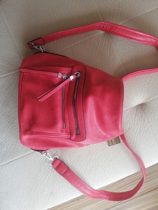 Раница / чанта червена кожа