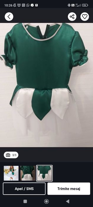 Rochiță ghiocel fetite