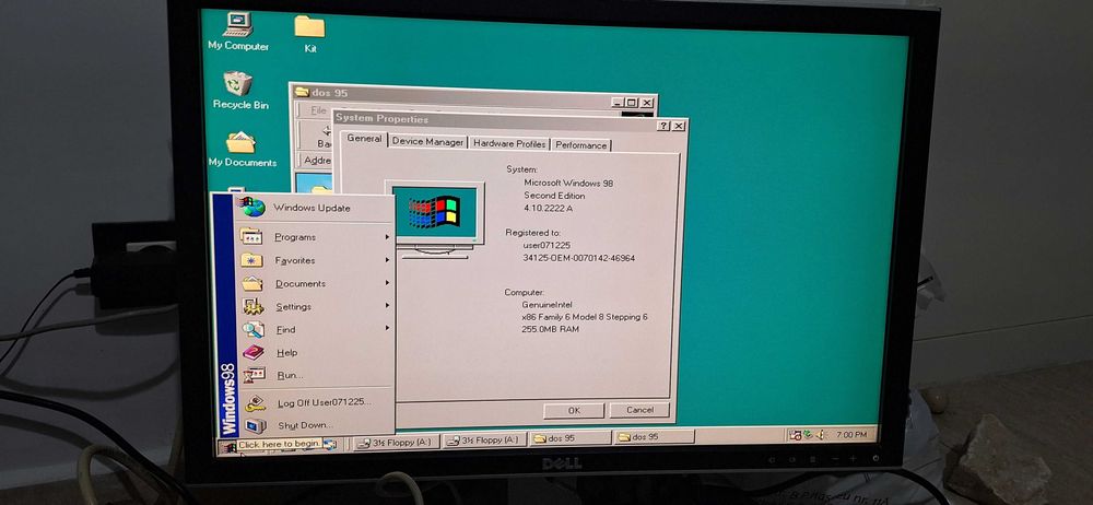 Calculator vechi  Hp Vectra VL 400 pentium III, Windows 98