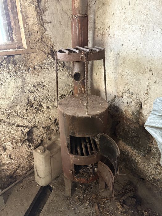 Печка из толстой стали