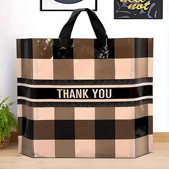 50 dona. sovg’a sumkalari, oltin qirrali qalin apelsin rang , 30*25 sm