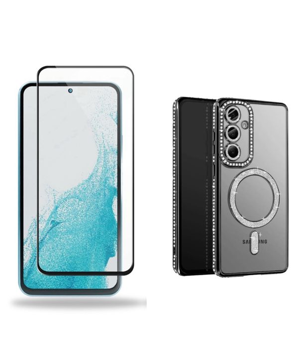 Husa Magnetica Stone + Folie Sticla Samsung A16/A17/A26/A36/A56