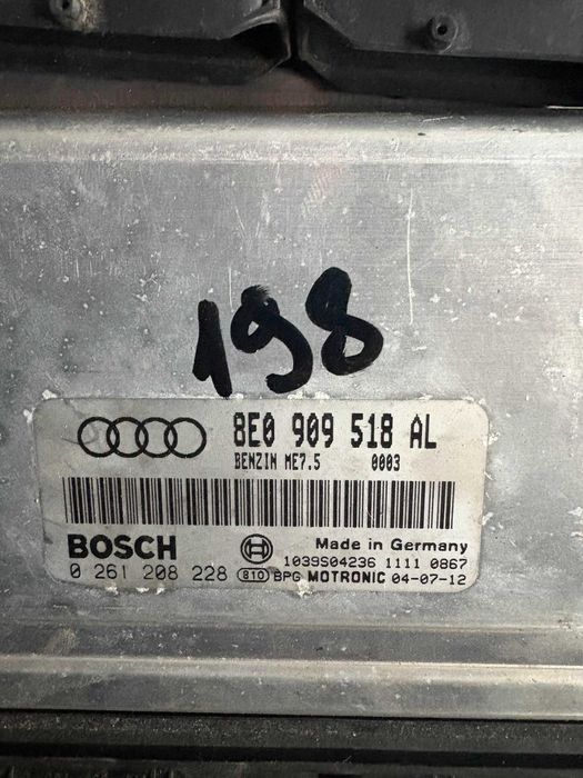 Компютър еку ecu електронен блок двигател Ауди А4 Б6 1.8т 163кс BFB