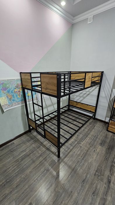 Двухъярусная кровать. Детский кровать ikki etaj kravat