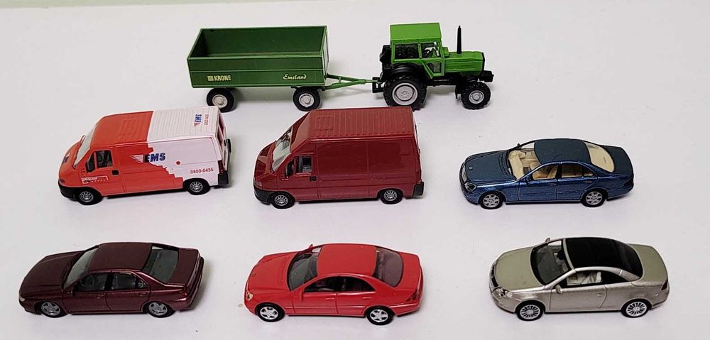 masinute machete Busch, Wiking Herpa scara 1:87 diorama H0 fara cutii