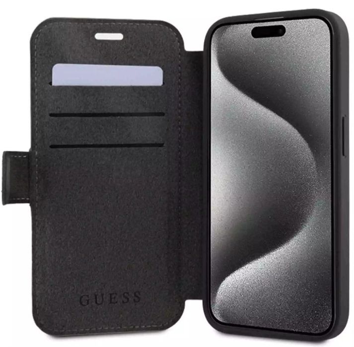Продавам чисто нов оригинален калъф-тефтер Guess за iphone 15  pro