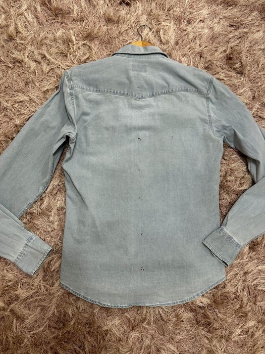 Cămașă din blug denim bărbați mânecă lungă Pull&Bear mărimea S