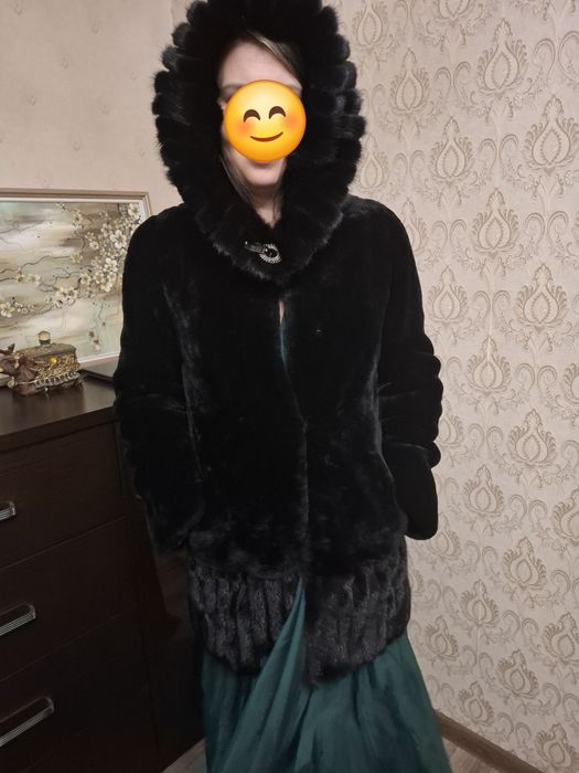 Шуба с капюшоном