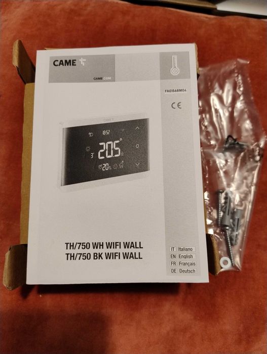 Wifi термостат CAME TH/750 WH WIFI WALL 845AA-0140 Amazon Alexa