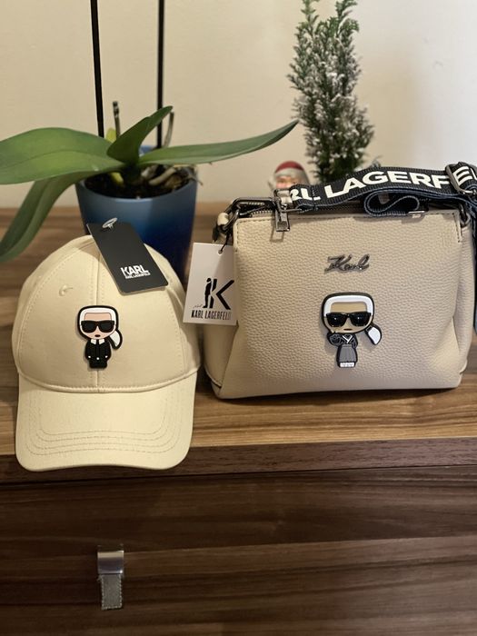 Шапка и чанта Karl Lagerfeld