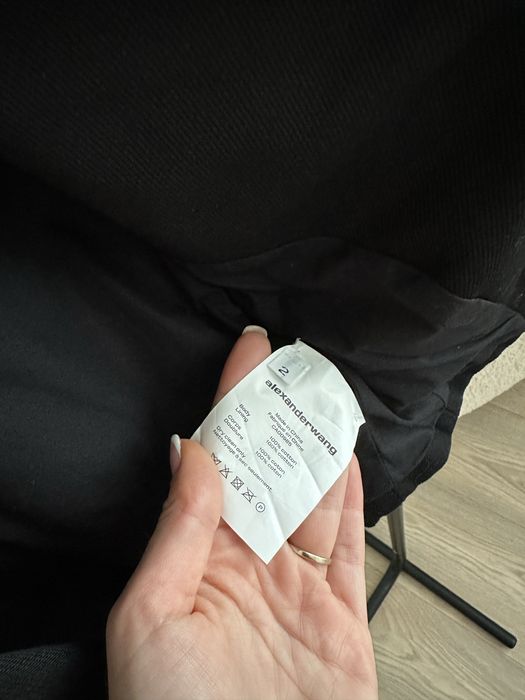 T by Alexander Wang кропнат деним блейзър