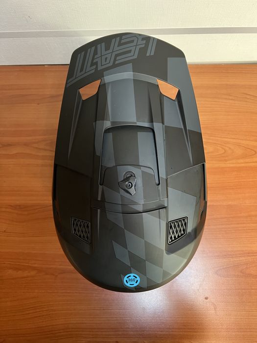Cască Leatt Moto 3.5 + ochelari Leatt Vizion 3.5 Stealth negru, Mărimea S