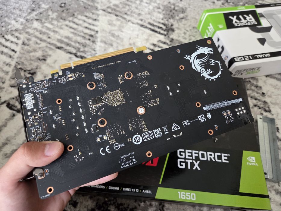 Продам GTX 1650 Msi gaming x