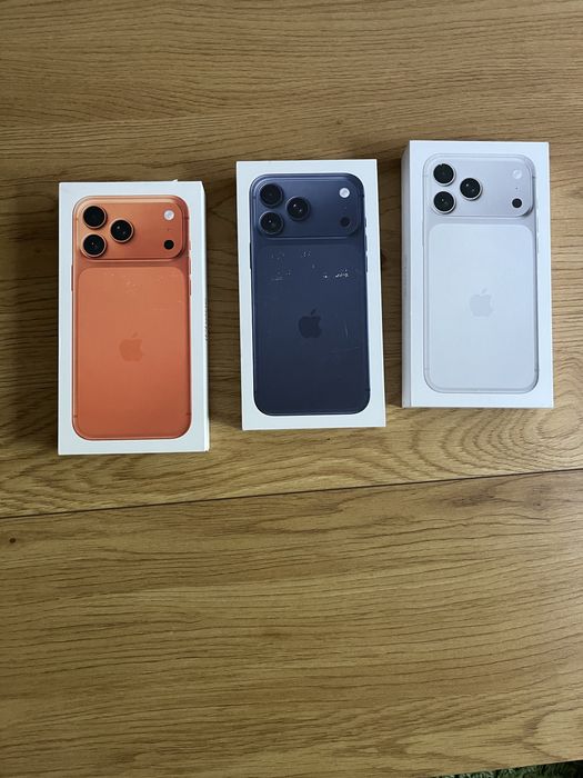 Бартер нови 17 pro max 256gb blue, white, orange запечатани