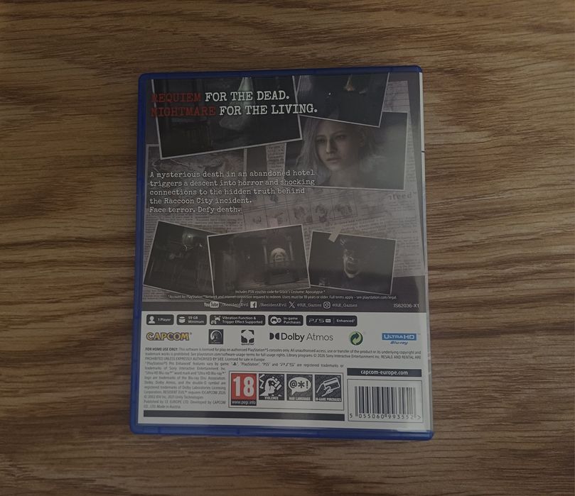 Resident evil requiem диск пс 5 в идеальнейшом состоянии
