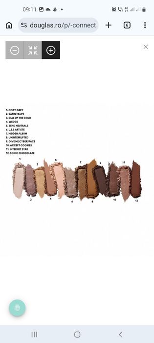 MAC Connect In Colour Eye Shadow Palette x12 paleta machiaj