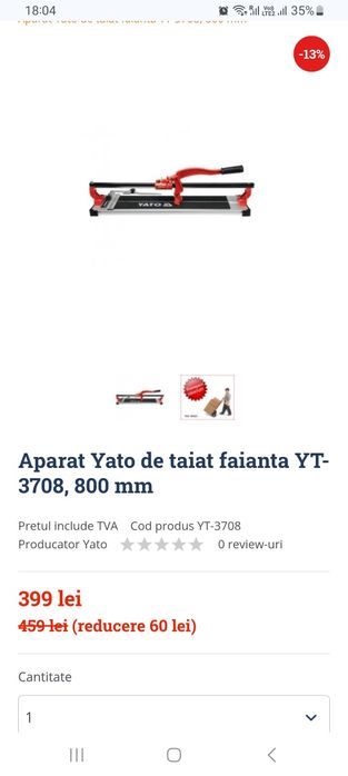 Apart de taiat gresie/faianta Yato