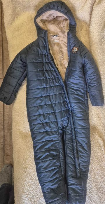Combinezon , salopeta blana copii
