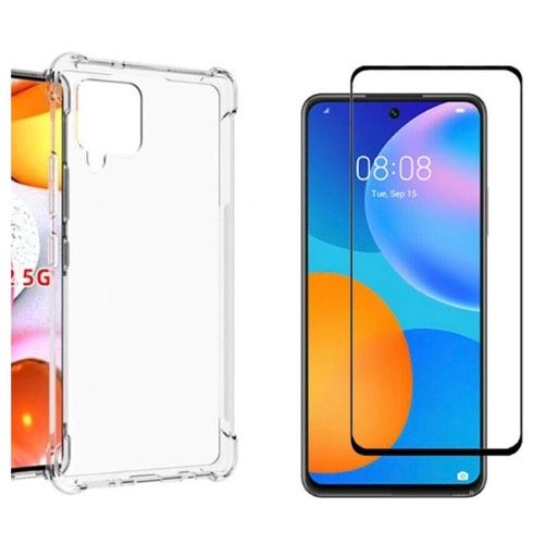 Husa TPU Anti Soc si Folie Sticla 12D Samsung A32/A33/A34/A24/A25/A26