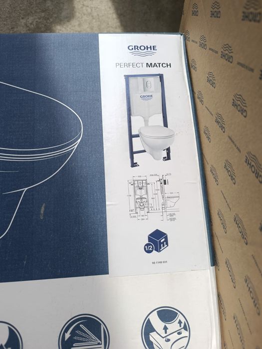 Инсталляция с подвесным унитазом GROHE