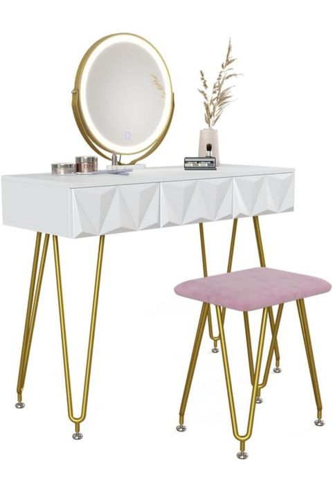 Дамска тоалетка МДФ с LED огледало 4291