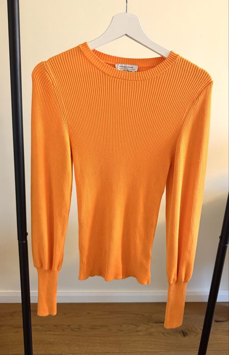 &Other stories рипсен пуловер в оранжево