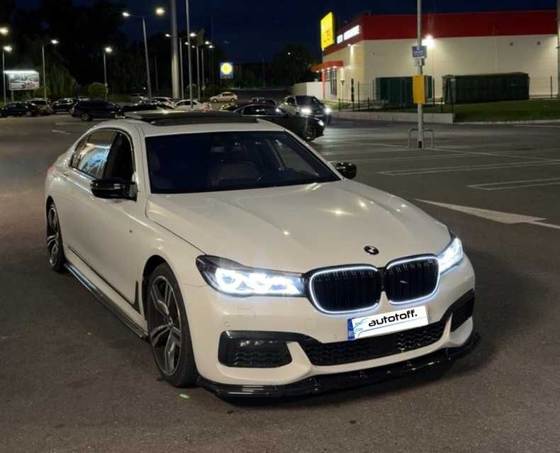 Grile duble iluminate compatibile cu BMW Seria 7 G11 G12 (15-20) Negru lucios cu LED