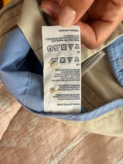 Pantaloni de stofa, low waist, de la Tommy Hilfiger