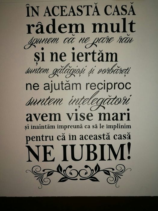 Wallsticker (perete) autocolant" Povestea casei"