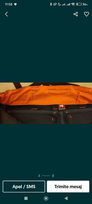 Pantalon scurt  de lucru Nr 46 , nou , Bull Star  SriLanka