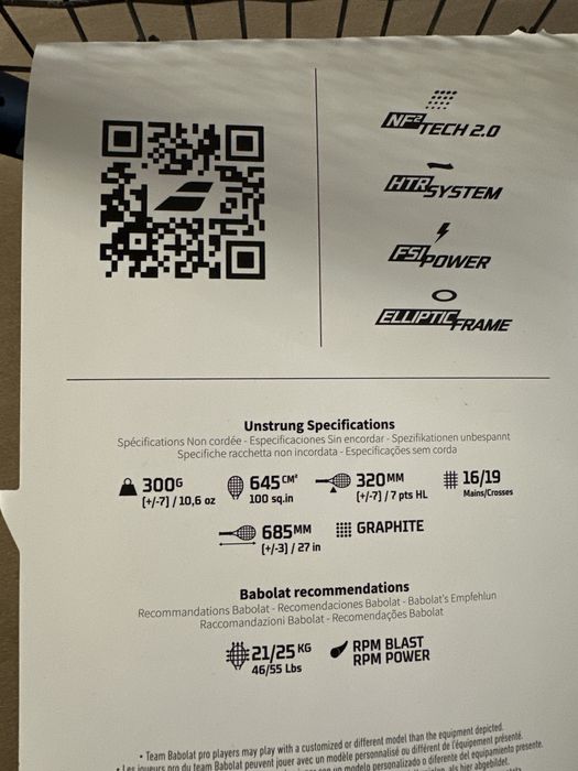 Rachetă de tenis Babolat Pure Drive 300g Albastru deschis Adulți