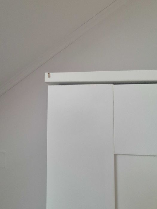 Dulap IKEA BRIMNES – 3 uși, alb, 117×190 cm, cu oglindă